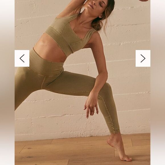 NWT Free People Good Karma Gray Leggings Size M/L - Picture 6 of 11